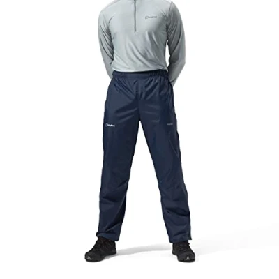 Image of Berghaus Men&#039;s Deluge Pro 2.0 Waterproof Breathable Overtrousers, Durable, Comfortable Rain Pants, Dusk, XS Regular