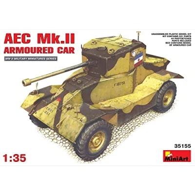 Image of Miniart 1:35 Scale AEC Mk.2 Armoured Car Plastic Model Kit