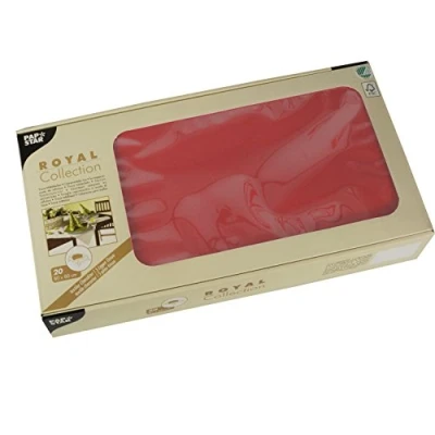 Image of PAPSTAR, Royal Collection #81890 Tablecloth 80 cm x Red Pack of 20