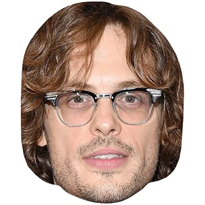 Image of Matthew Gray Gubler (Glasses) Celebrity Mask, Flat Card Face, Fancy Dress Mask