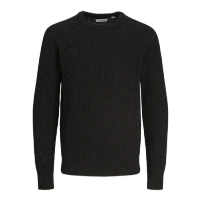 Image of Jack &amp; Jones Jjjones CREW NECK Jumper, Men&#039;s, Size: Small, Black