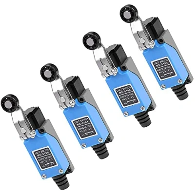 Image of ANCLLO 4PCS Antrader ME 8104 Revolving Plastic NC NO Momentary Roller Lever Arm Limit Switch for CNC Mill Laser Plasma