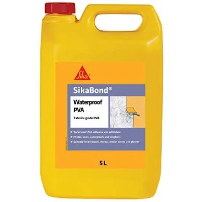 Image of Sika SikaBond Exterior Grade Waterproof PVA Suitable For Internal And External Use Multipurpose Easy To 5 Litre