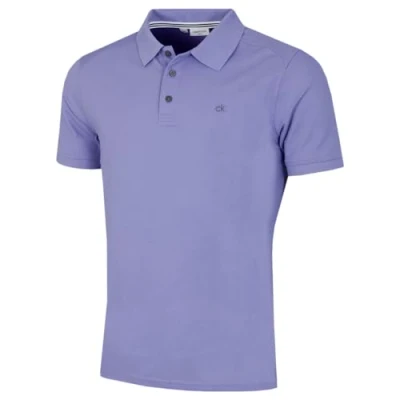 Image of Calvin Klein Mens Campus Polo Shirt Lilac S