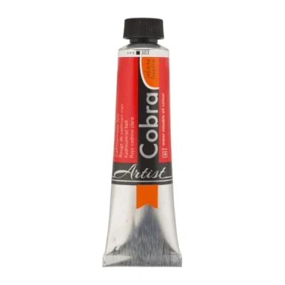Image of Cobra Artist Oil Colour Tube 40 ml Cadmium Red Light 303