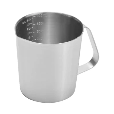 Image of Othmro 700ml Measuring Cup 304 Stainless Steel, Graduated Beaker Jug Liquid Container for Baking Cooking Kitchen Lab Measure Tool 1pc