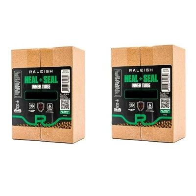 Image of Raleigh Heal &amp; Seal 26 x 1.5 2.1&quot; Self Sealing Bicycle Inner Tube with Schrader Valve (Twinpack)