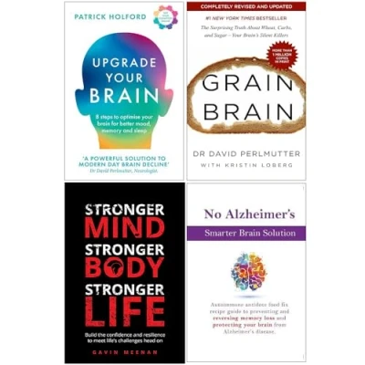 Image of Upgrade Your Brain, Grain Mindset With Muscle &amp; No Alzheimer&#039;s Smarter Brain Keto Solution 4 Books Collection Set