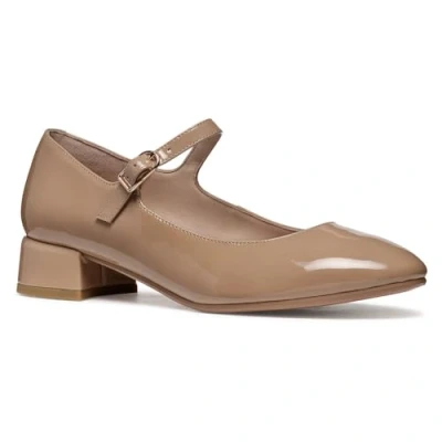 Image of Geox Women&#039;s D FLORETIA A Mary Jane Flat, Beige, 3 UK