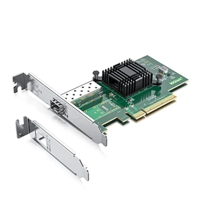Image of 10Gtek 10GbE PCIE Network Card for Intel X520 DA1, 82599EN Chip, Single SFP+ Ports, 10Gbit PCI Express x8 LAN Adapter, 10Gb NIC Windows Server/Linux/VMware