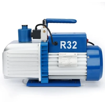 Image of stonylab Vacuum Pump, Two Stage Rotary Vane Oil Pump with R32 Explosion Proof Function, 10 15 Pa Ultimate Vacuum, 6 CFM Flow Rate