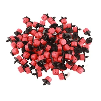 Image of 8 Hole 1/4&#039;&#039; Adjustable Hose Garden Irrigation Micro Flow Dripper Drip Sprinklers Emitter Head Watering System(100pcs),Nozzle Sprinkler