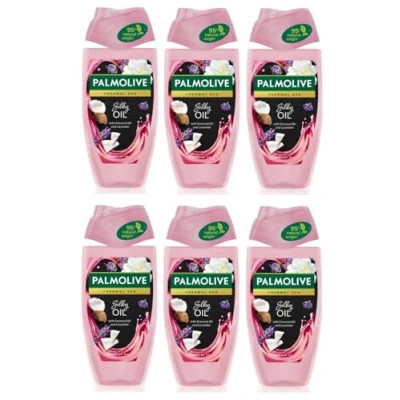 Image of 6x Palmolive SILKY Oil Shower Gel with Coconut and Lavender 250ml