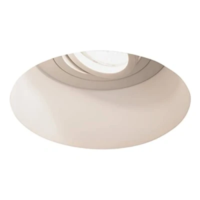 Image of Blanco Round Adjustable Recessed Spotlight Plaster, GU10