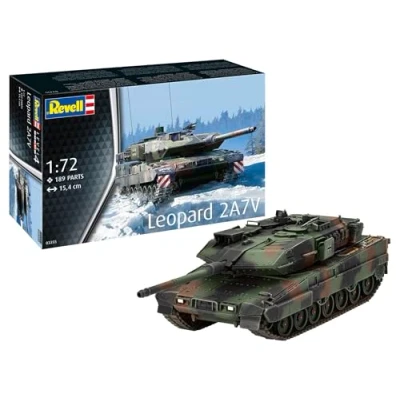 Image of Revell 03355 Leopard 2A7V Tank 1:72 Scale Unbuilt/Unpainted Plastic Model Kit