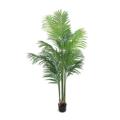 Image of HYGRAD BUILT TO SURVIVE Large Artificial Fake Tree Plants Indoor Decorative In Pot Outdoor Plant Pots Flora Exotic (Areca Palm 160cm)