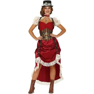Image of FIESTAS GUIRCA Steampunk Western costume for women Size M UK 10 12