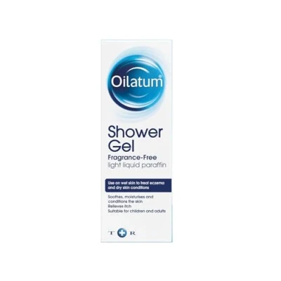 Image of Oilatum Emollient Shower Gel, Fragrance Free, Treats Eczema and Related Dry Skin Conditions,Moisturises Helps Relieve Itching, Suitable for Adults Children, 1 x 150ml