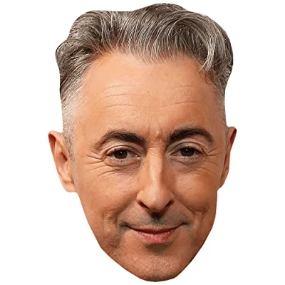 Image of Alan Cumming (Grey Hair) Celebrity Mask, Flat Card Face, Fancy Dress Mask