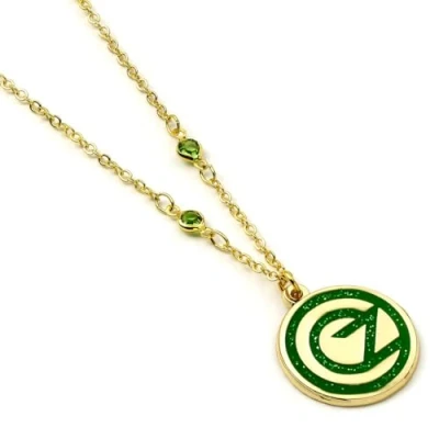 Image of WICKED Oz Logo Necklace Gold &amp; Green