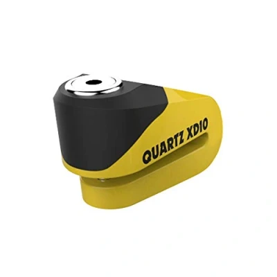 Image of Oxford Quartz XD10 Motorcycle Disc Lock, 10 mm, Pin, yellow