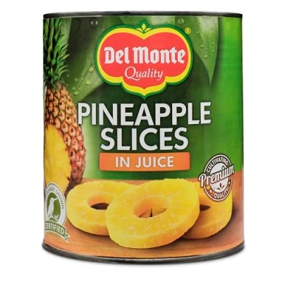 Image of Del Monte Pineapple Slices in Juice, 3 kg