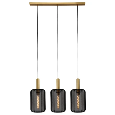Image of Lucide CORINA Pendant light 3xE27 Black