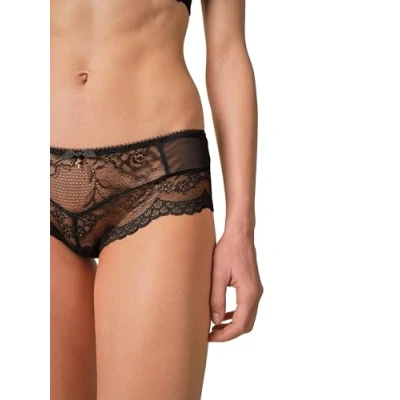 Image of Gossard Women&#039;s 7705 Superboost Underwired Lace Plunge T Shirt Bra, Black, 32FF