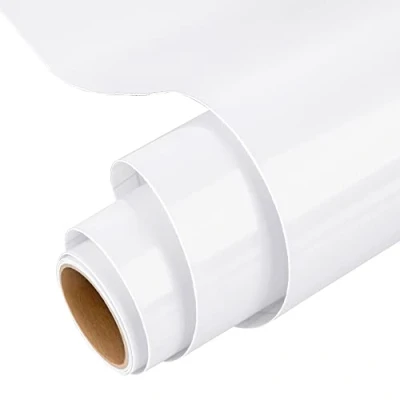 Image of Permanent Vinyl for Cricut, 12&quot; x 5 Ft White Roll Silhouette &amp; Cameo, Mug, Cup, Window Home Decal, and other DIY projects