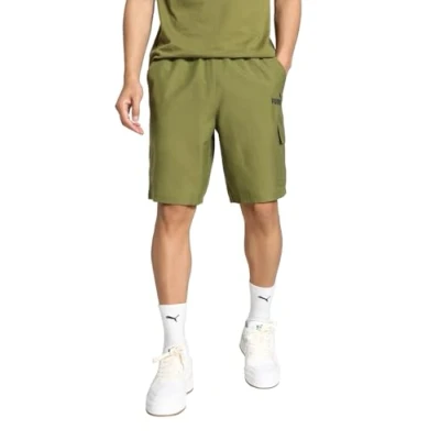 Image of PUMA ESS Woven Cargo Shorts 9&#039;&#039; Olive Green