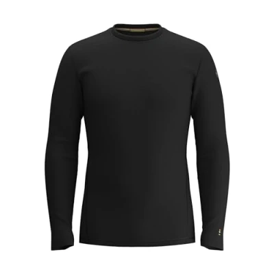 Image of Smartwool Men&#039;s Classic Thermal Merino Base Layer Crew, BLACK, Small