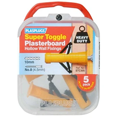 Image of Plasplug STC305 Super Toggle Heavy Duty Anchors (Pack of 5)