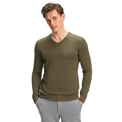 Image of FALKE Men&#039;s Pullover 60911 Blouse, Wood Mel., 4XL UK
