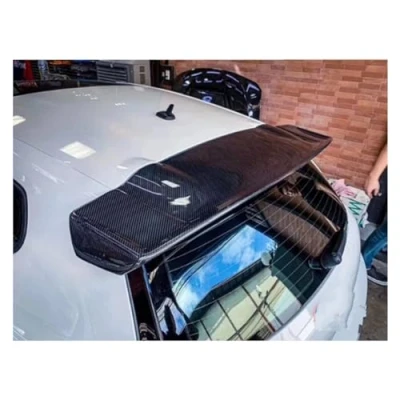 Image of Car Tail Wing Auto Part Carbon Fiber Rear Roof Lip Spoiler Trunk Boot Styling For VW Scirocco 2008 2017 Wing(08 14 Glossy black)