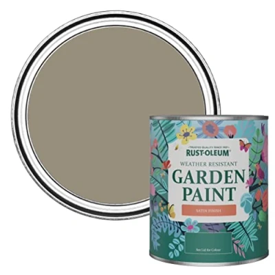 Image of Rust Oleum Brown Mould Resistant Garden Paint In Satin Finish Cocoa 750ml