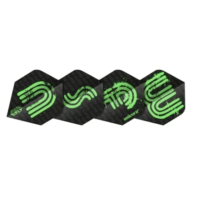 Image of Unicorn UltraFly Slang Darts Flights NSFW Green Design Standard Plus Shape Ultra Durable 100 Micron Polyester PET