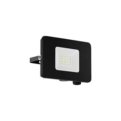 Image of EGLO Faedo 3 LED outdoor spotlight in black, 20 W