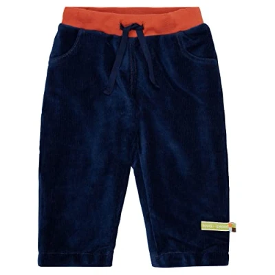 Image of loud + proud Hose Cord, GOTS Zertifiziert Pants, Ultramarin, 62/68