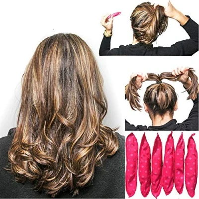 Image of TEEROVA 20pcs Sponge Flexible Foam Hair Curlers Soft Sleep Pillow Rollers Set Magic Care DIY Styling Tools