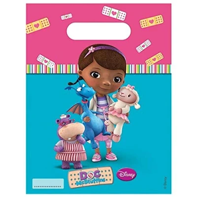 Image of Unique Party 71529 Disney Doc McStuffins Bags, Pack of 6