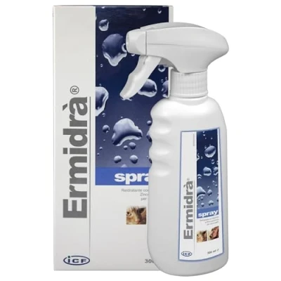 Image of ICF Ermidrà® Spray Waterless Dry Shampoo Moisturising Wash for Dogs &amp; Cats Itchy Smelly or Allergy Prone Sensitive Skin 300 ml