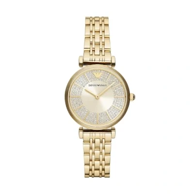 Image of Emporio Armani Gianni Watch goldcoloured, Women&#039;s, Size: One Size, Gold coloured