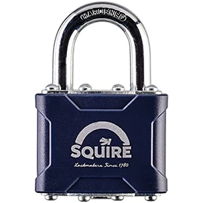 Image of Henry Squire Stronglock Laminated Open Shackle 4 Pin Double Locking Padlock, 38 mm (Length)