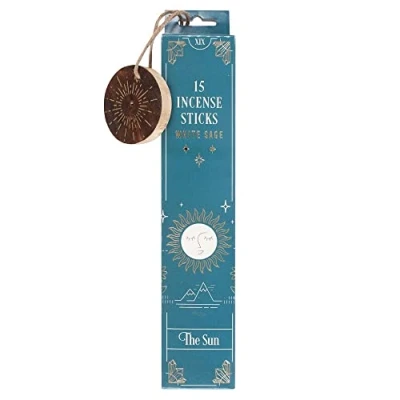 Image of The Sun White Sage Incense Sticks 24.5cm x 4.5cm (1 Pack) Premium Sticks, Perfect for Aromatherapy &amp; Meditation