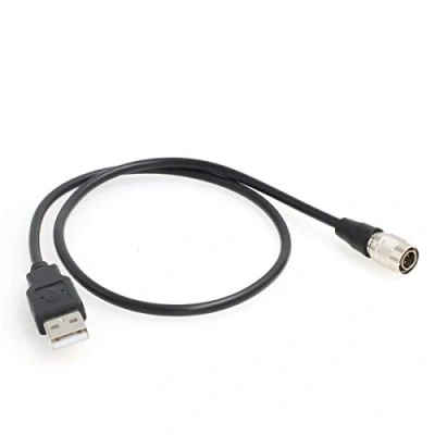 Image of SZRMCC USB to Hirose 4 pin Male Power Cable for Zoom F4 F8 Sound Devices 633 644 688 Recorders (30cm)