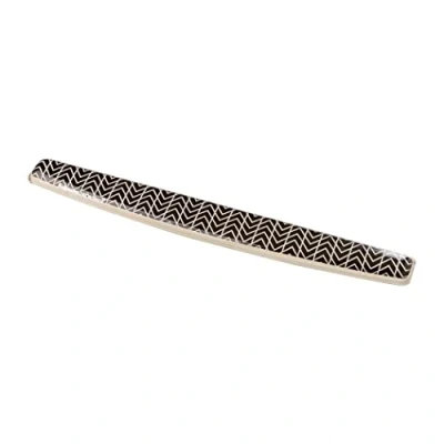 Image of Fellowes Photo Gel Keyboard Wrist Rest with Microban Protection Ergonomic Support Non Slip Rubber Base for Computer Laptop and Home Office Chevron