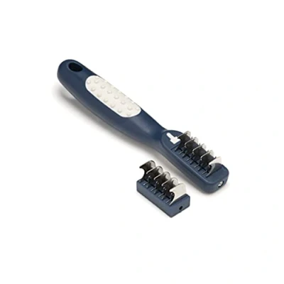 Image of Mikki Doodles Dog Grooming De Matting Tool, Heat Treated Micro Serrated Blades, Left &amp; Right Hand Use, for Poodle Crossbreeds, One Size