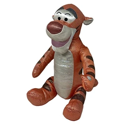 Image of Disney 100th Anniversary Winnie the Pooh Tigger Plush Toy Chrome Holographic with Sound 30cm