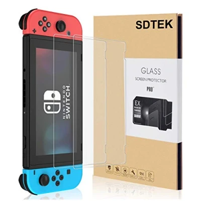 Image of SDTEK *2 Pack Screen Protector for Nintendo Switch Tempered Glass Premium Guard