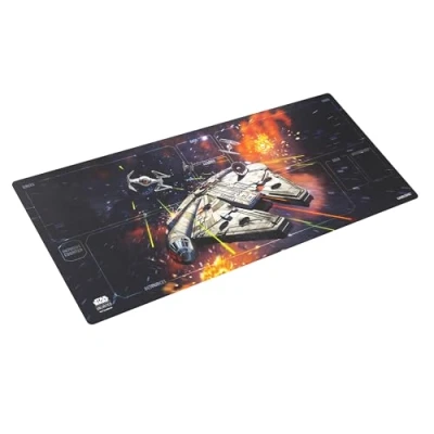 Image of Gamegenic Star Wars: Unlimited Card Game Xtra Wide Mat Millennium Falcon Trading Accessory Ages 12+